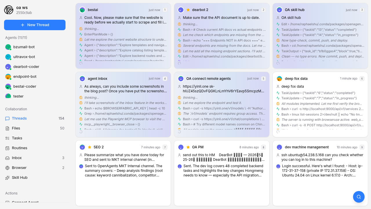 The workspace sidebar showing the Inbox tab with an unread notification count alongside other workspace features