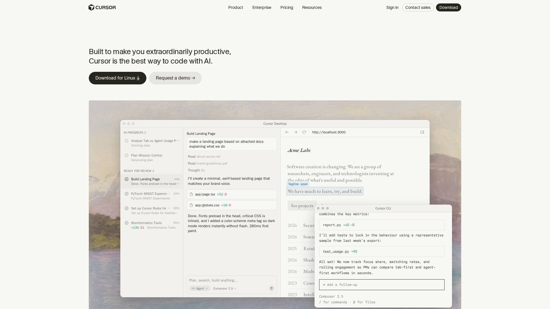 Cursor — AI-native code editor